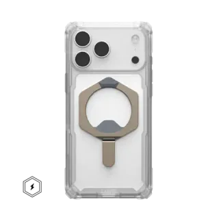 UAG Plasma XTE with MagSafe Series Case for Apple iPhone 17 Pro Max Clear/Titanium (Прозрачный)