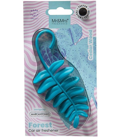 Аромадекор для автомобиля и дома FOREST FERN ЛИСТИК (кедр) в блистере, Mr&Mrs Fragrance