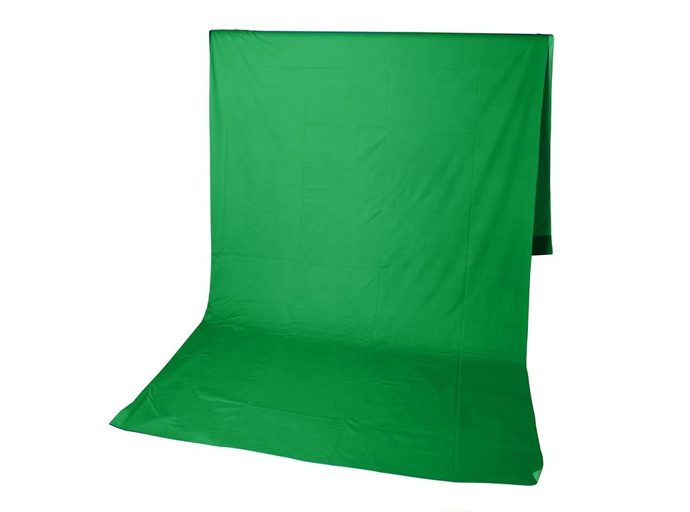 Фон тканевый GreenBean Field 3.0 х 7.0 Green зеленый хромакей