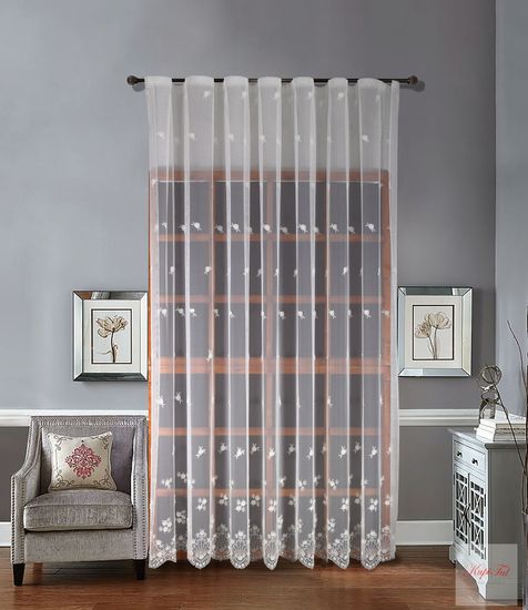 Тюль Мари французская сетка грек (экрю)