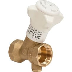 Клапан балансировочный Giacomini R206B-1 ручной DN25 (1) ВВ, Kvs-6.25м3/ч, с дренажём