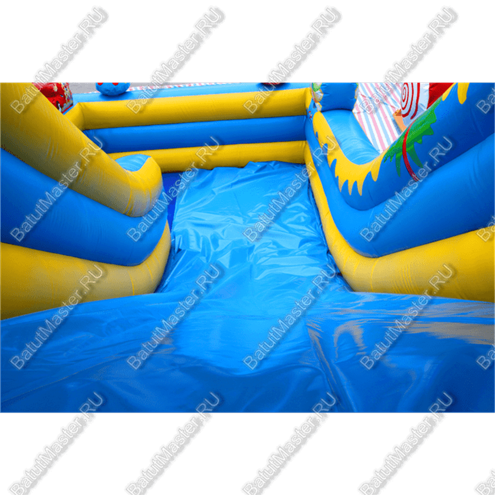 Надувной батут-горка "Подарок" 8*4*6 м