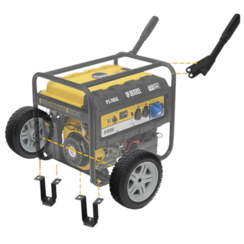 Транспортировочный комплект (колеса и ручки) для генераторов PS//Denzel