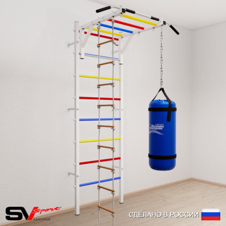 Шведская стенка Sv Sport 5313 (Турник рукоход/Лестница/Цепь/Мешок 30кг)