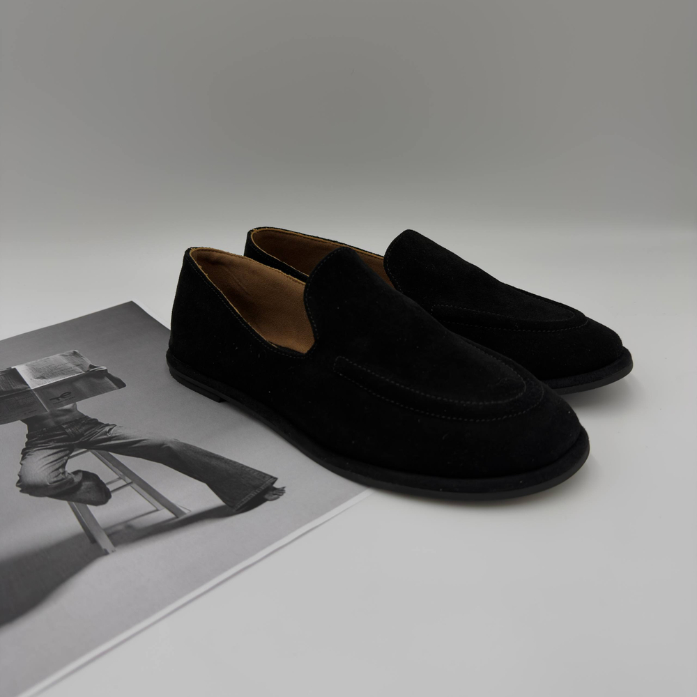 Туфли женские натуральная кожа артикул 6183-1 цвет "чёрный"