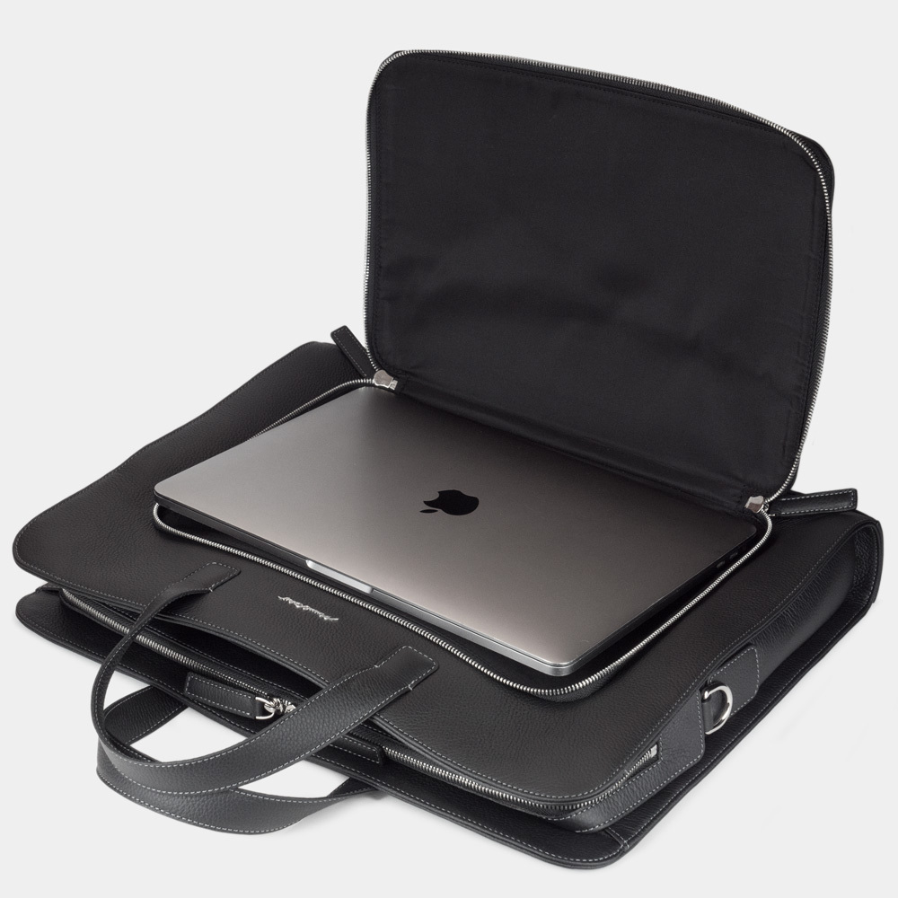 Мужская сумка Grande Ambassadeur из кожи теленка, цвета черный