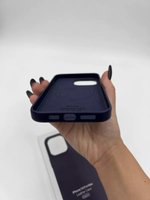 Кожаный чехол Leather Case iPhone 14 Pro Max, Ink Темно-Синий