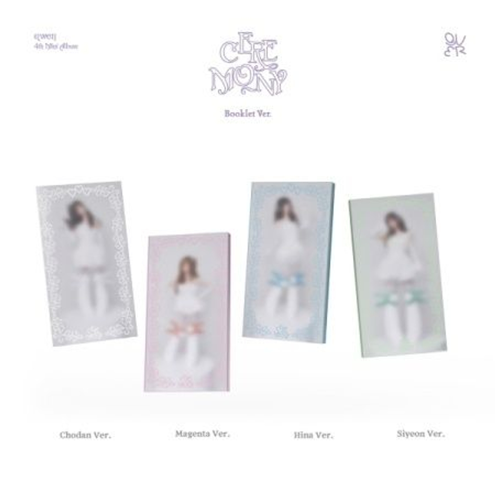 Альбом QWER - CEREMONY 4th Mini Album BOOKLET 4 Version SET