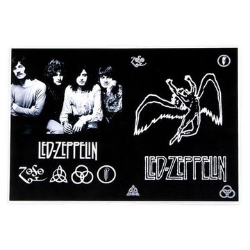Обложка Led Zeppelin ангел+группа (107)