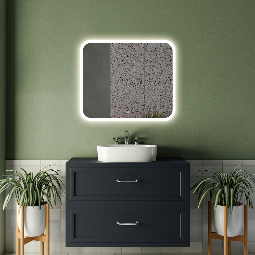 Зеркало Abber See 80 AG6109S-0.8 с подсветкой с сенсорным выключателем и диммером