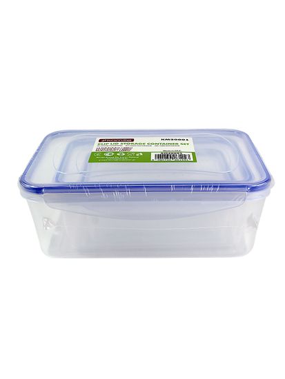 Набор герметичных контейнеров 3 шт. Kamille KM 20001 с крышками, для еды и хранения продуктов (0,4 л; 0,8 л; 1,2 л.)