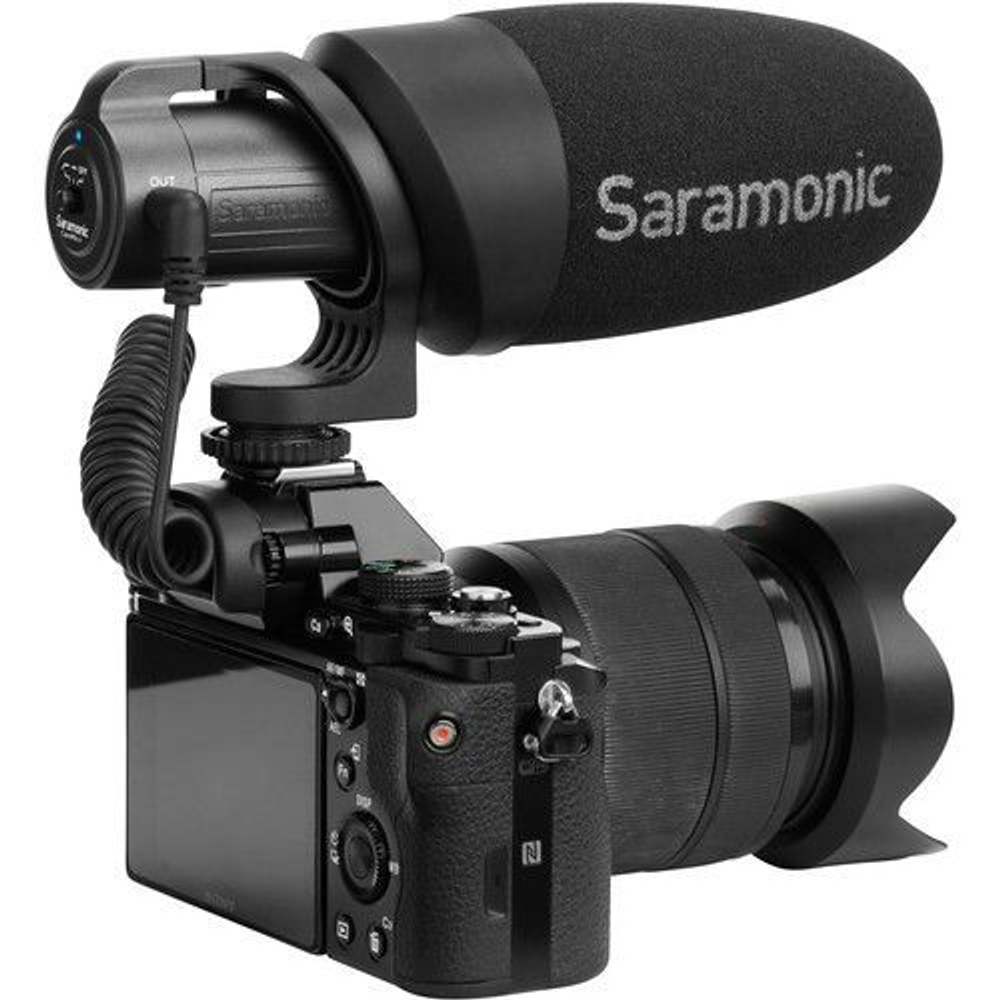 Микрофон Saramonic CamMic+, направленный, моно, 3.5 мм TRS + TRRS