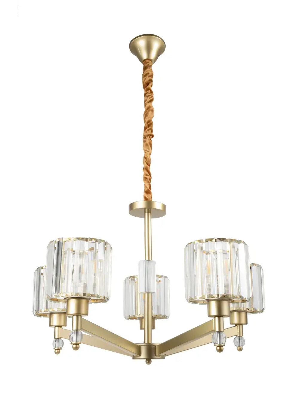 Потолочная люстра E27х5х60Вт золото