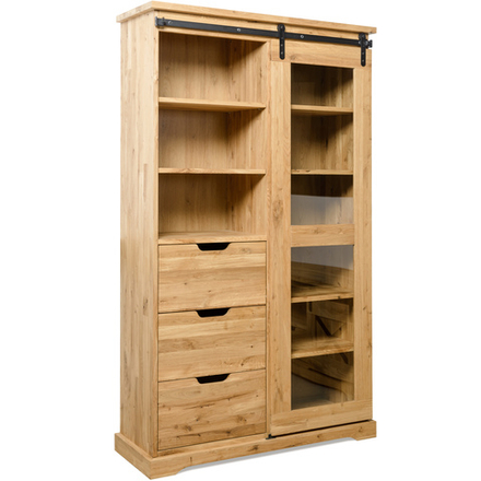 RAILWAY Шкаф с витриной (вар. V2)