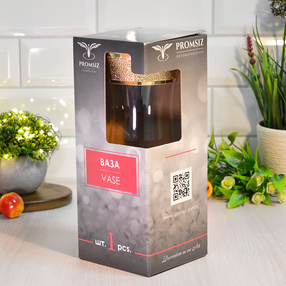 Ваза для цветов "Золотой карат" 24см