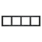 Рамка пластиковая VOLTUM S70 на 4 поста, (графит)