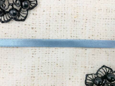 Лента атласная, ш. 0,6 см, светло-голубой