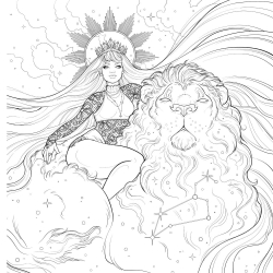 Oceans to Stars: An Astrology Art & Coloring Book