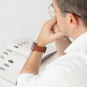 Ремешок для Apple Watch 42/44mm Classic из кожи питона коричневого цвета