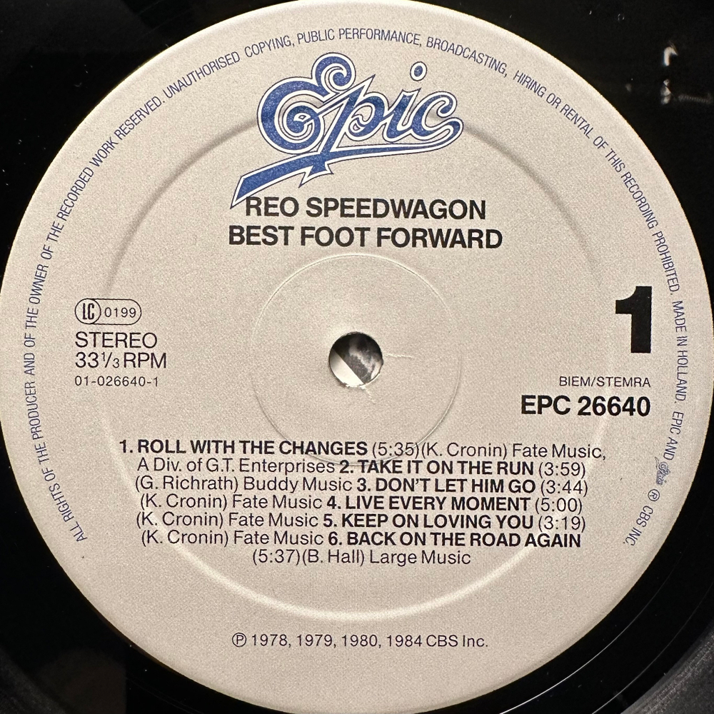 REO Speedwagon - Best Foot Forward (Голландия 1985г.)