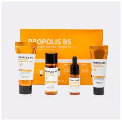 SOME BY MI Набор для лица с прополисом Propolis B5 Glow Barrier Calming (тонер 30мл + масло-пенка 30мл + сыворотка 10мл + крем 20г)