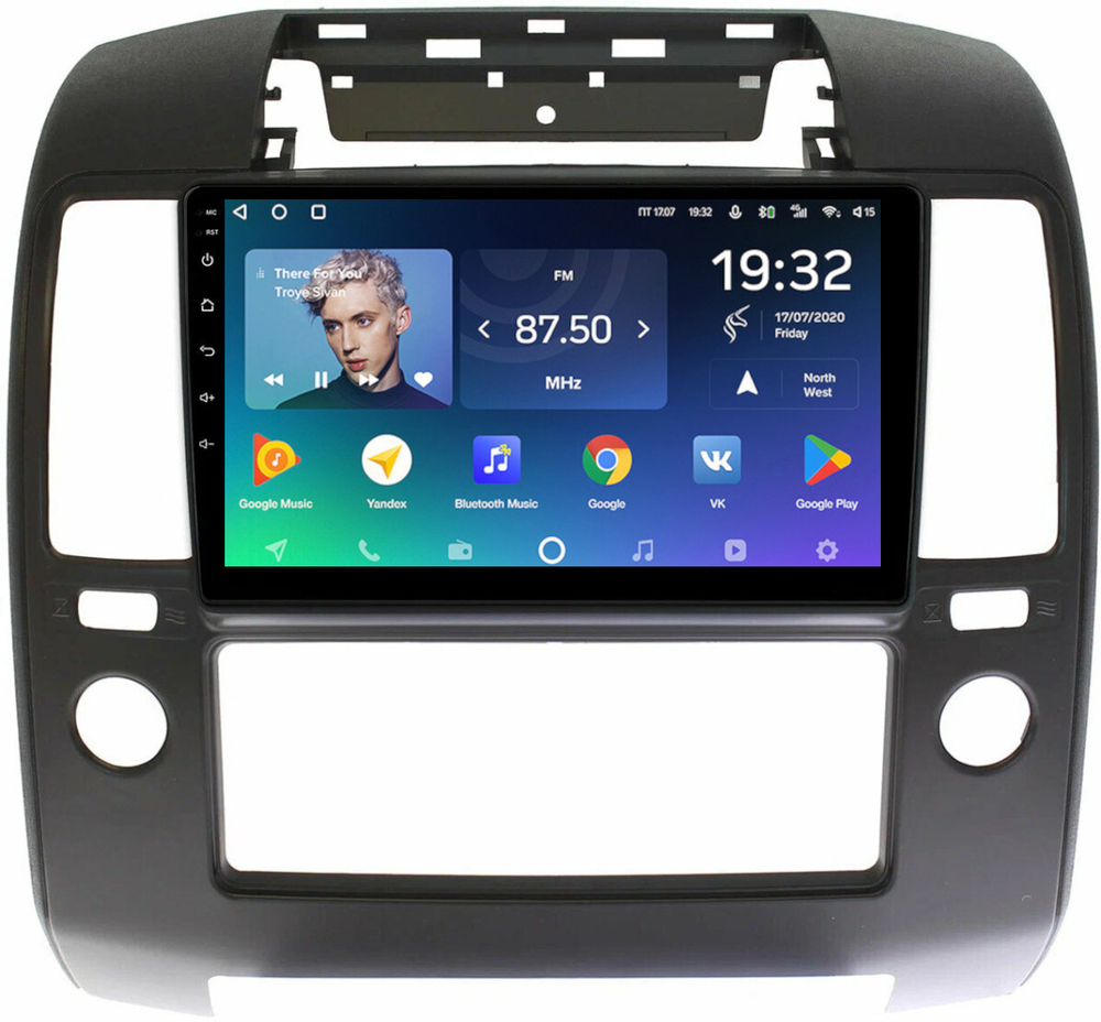 Магнитола для Nissan Navara D40 2004-2014 (кондиционер) - Teyes SPRO+ монитор 9" IPS на Android 10, ТОП процессор, 4Гб+32Гб, 4G SIM-слот