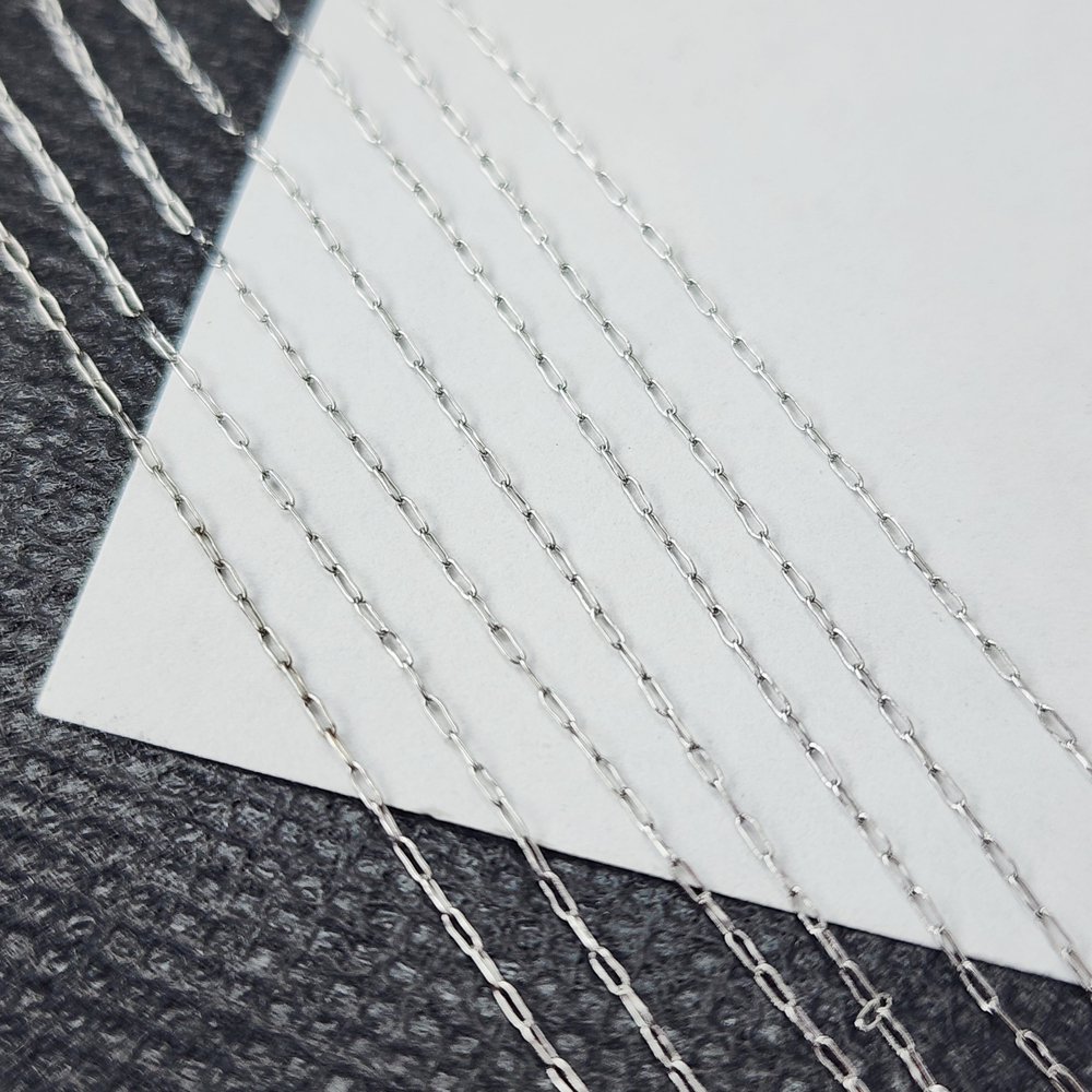 Цепочка тонкая, сталь 316, р-р 0.7мм, пролезают бусины и бисер!