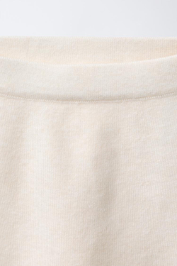 ZARA ТРИКОТАЖНАЯ ЮБКА С КОНТРАСТНЫМИ БАНТАМИ, ЭКРЮ