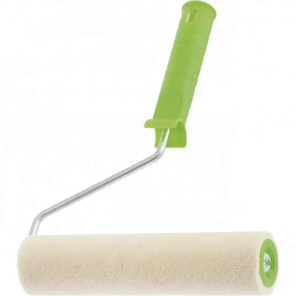 Валик с рукояткой Искусственный мех 100 мм, ворс 5 мм, D 36 мм, D ручки 6 мм Россия Сибртех