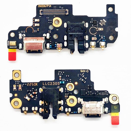 Шлейф для Xiaomi Redmi Note 8 Pro плата системный разъем/разъем гарнитуры/микрофон - Премиум