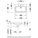 Раковина Duravit Vero 0315550000 встраиваемая 55 см, цвет белый