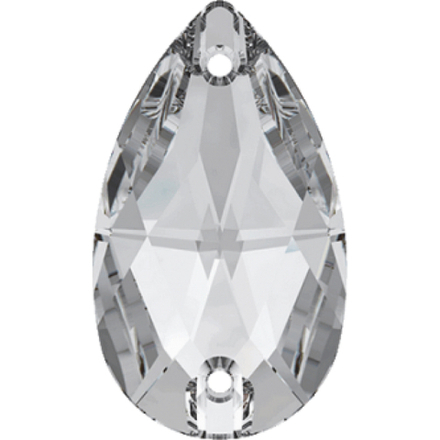 Стразы "Сваровски" Crystal 12 х 7 мм, кристалл  белый (crystal 001), 1 шт