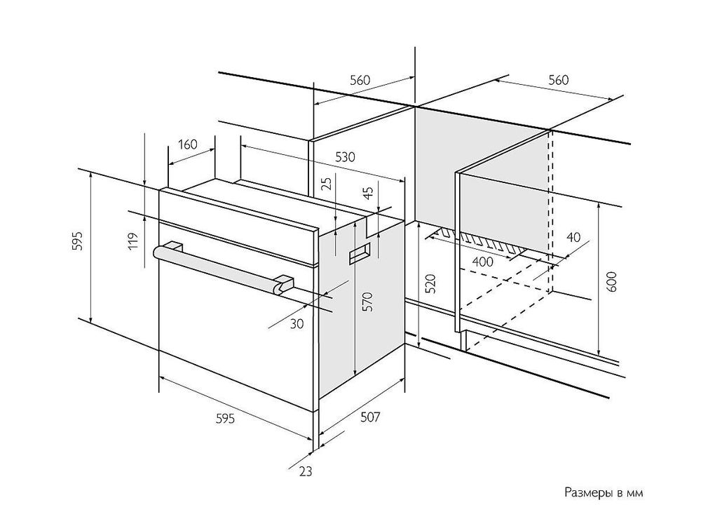 Электрический духовой шкаф EDM 075 BBL