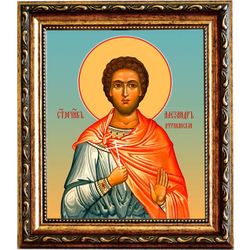 Александр Африканский мученик. Икона на холсте.