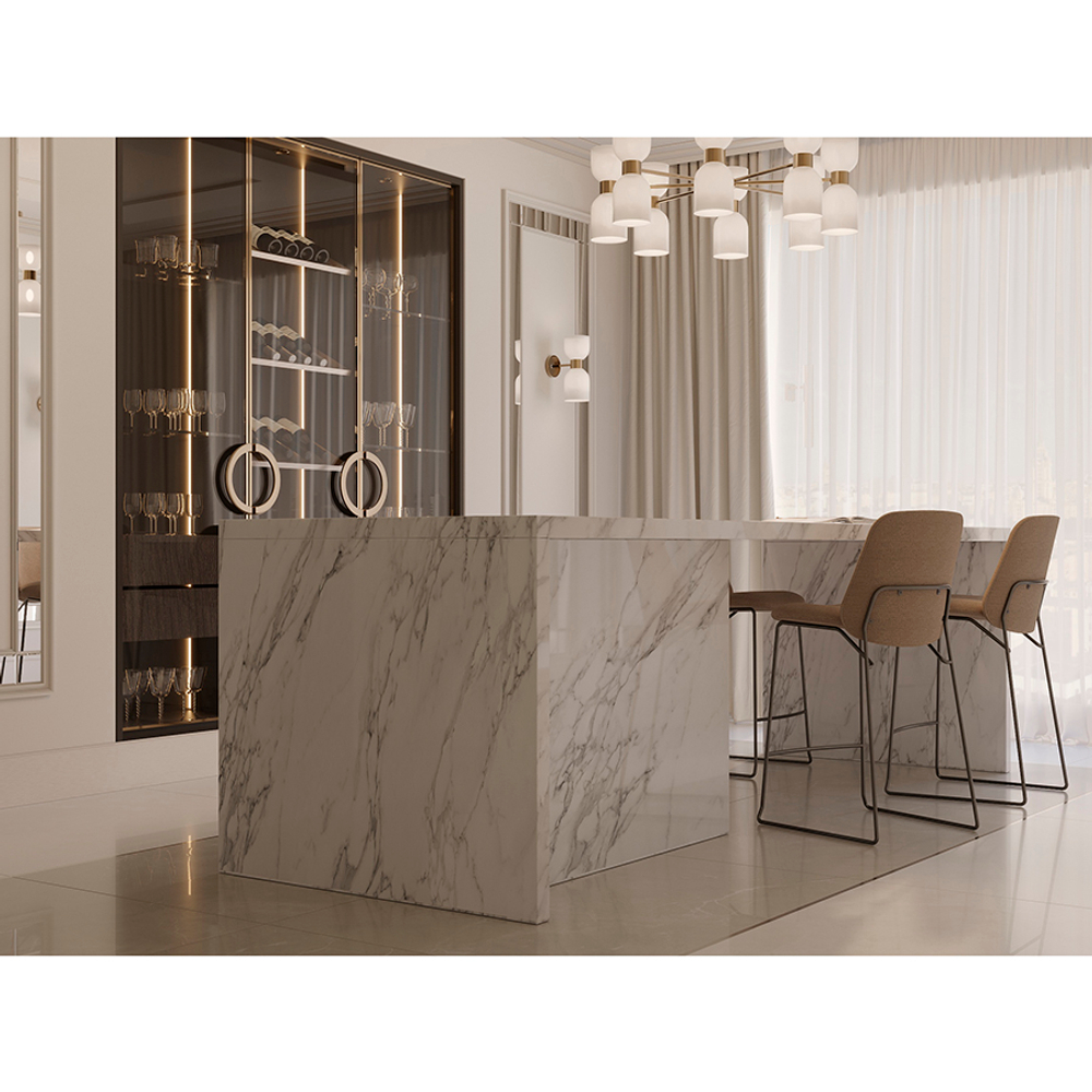 Стул барный Bergenson Bjorn Niels, рогожка, темно-коричневый