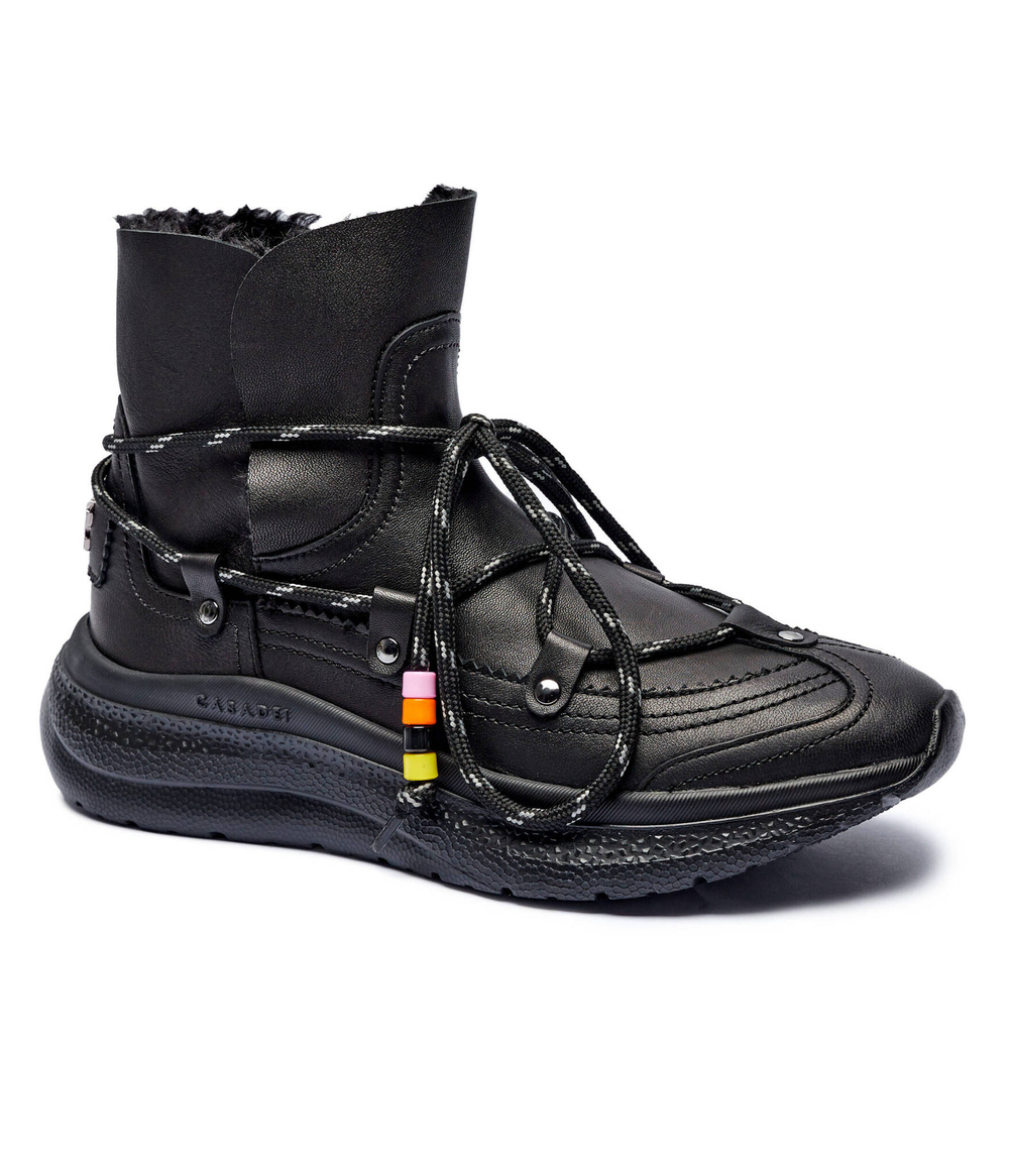 Кожаные кроссовки valsen Casadei - черный(2J909Y021NC2173)