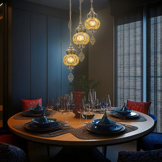 CL419135 Каир Мозаика Янтарь Подвес