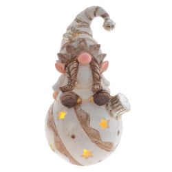 GAEM Фигурка декоративная "Гном" с подсветкой (LR44х2), L10 W9 H18 см, 2в.