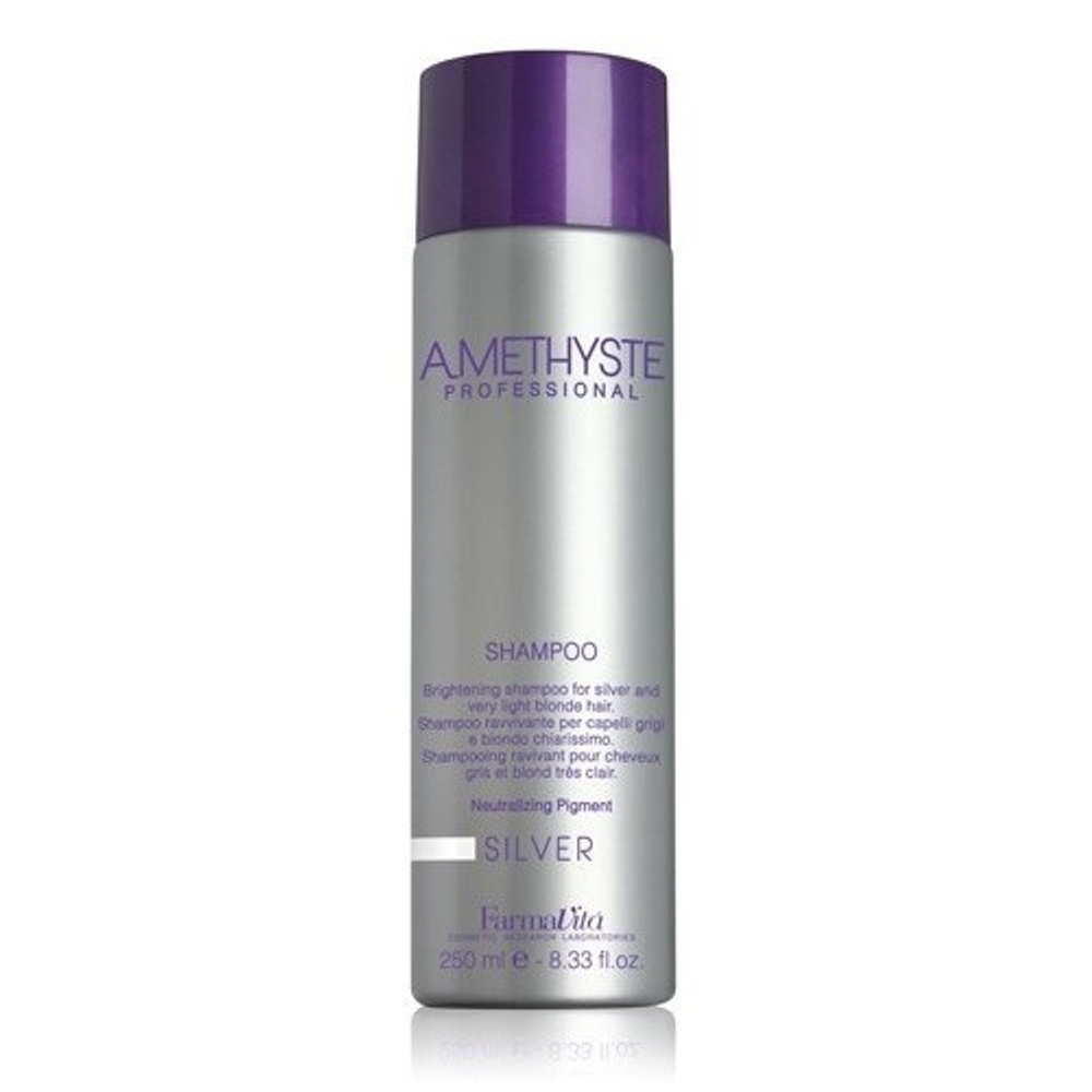 Шампунь для осветленных и седых волос SILVER 250мл AMETHYSTE farmavita