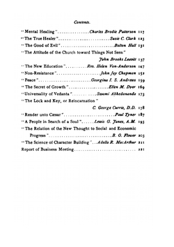 The International Metaphysical League Proceedings of the Second Annual Convention Held at New York, N.Y., October 23-26, 1900 | International New Thought Alliance