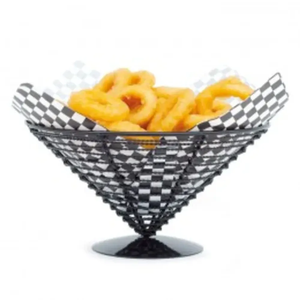 Корзинка для подачи Конус 23*12,5 см черная металл P.L. Proff Cuisine
