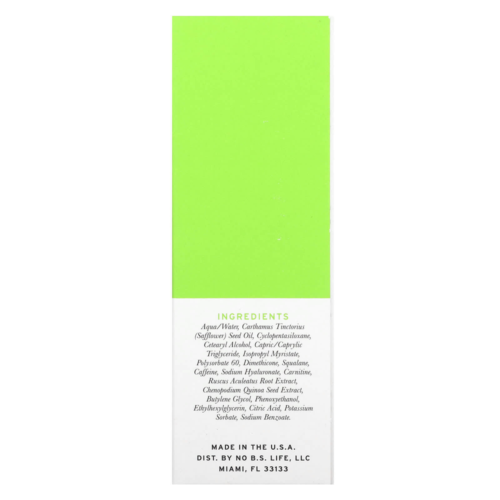 No BS Skincare, крем для области вокруг глаз с кофеином, 15 мл (0,5 жидк. унции)