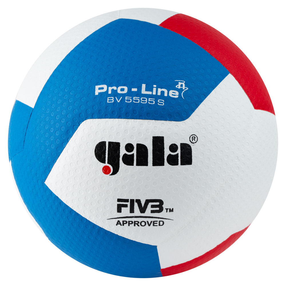 Мяч волейбольный GALA Pro-Line 12 FIVB, BV5595S, р. 5,синт.кожа ПУ Micro,клеен,бут.кам,бело-гол-красный