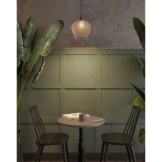 Светильник подвесной aurora, D20 см, серый