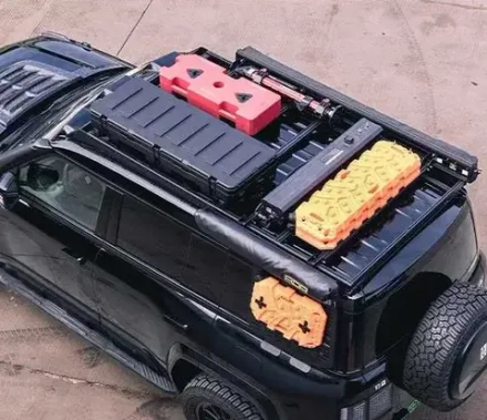 Платформа на крышу для BYD Yangwang U8 БУД янванг ю8 Багажник на крышу органайзер боковая Molle панель