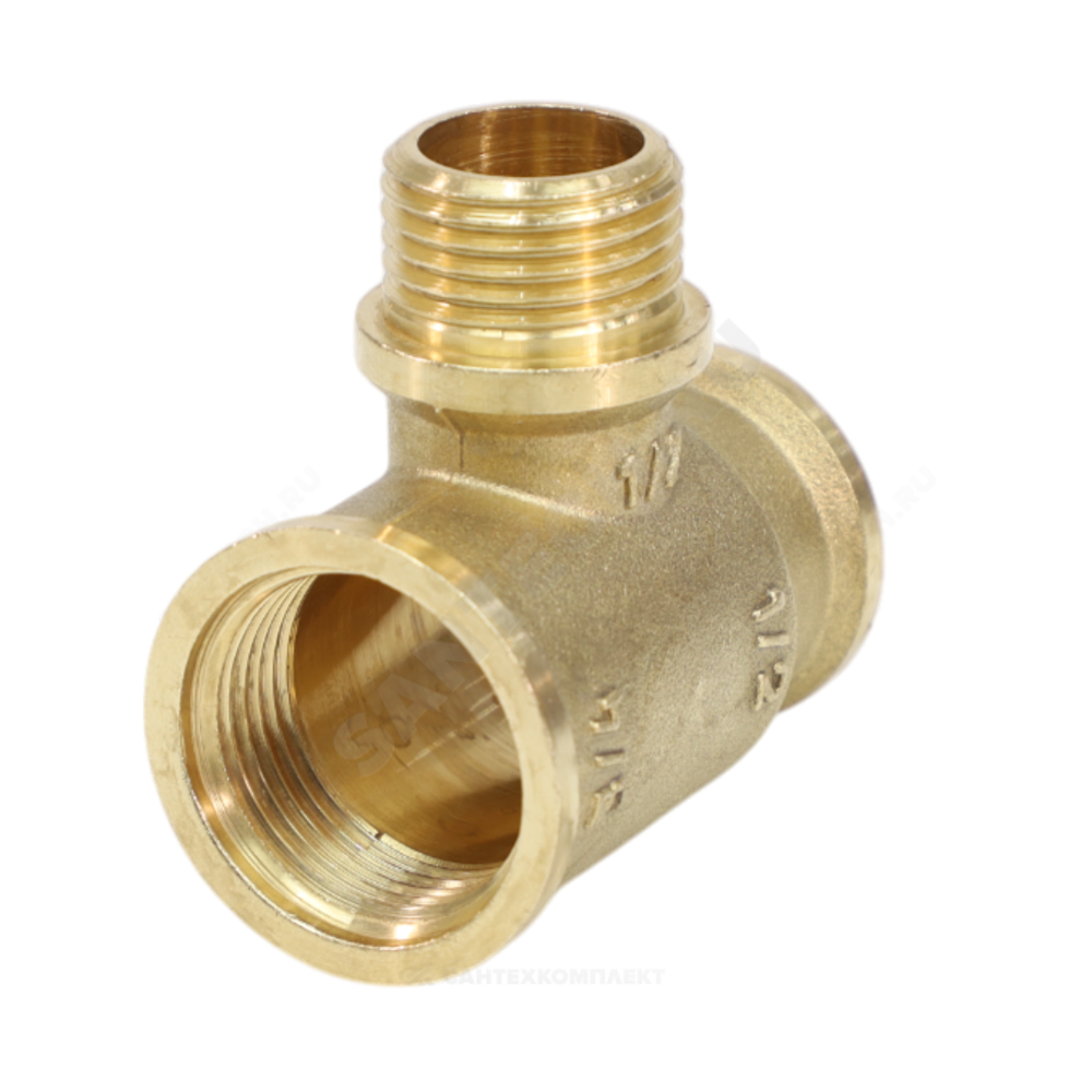 Тройник латунь переходной Ду 20 (3/4") ВР/НР/ВР VALFEX VF.132.L.034