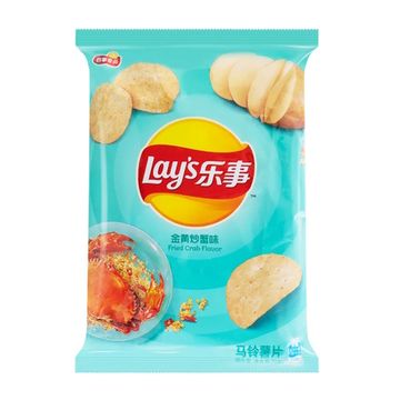 Чипсы Lay's Fried Crab Flavor со вкусом жареного краба, 70 г (Китай)