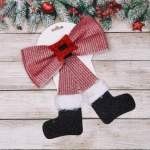 Бант на ёлку «Веселье» 20*24 см, Красный