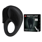 Вибрирующее эрекционное кольцо 2,5см с щетинками Pretty Love BI-210141-0801