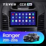 Teyes CC2 Plus 9"для Ford Ranger 2011-2016 (прав)